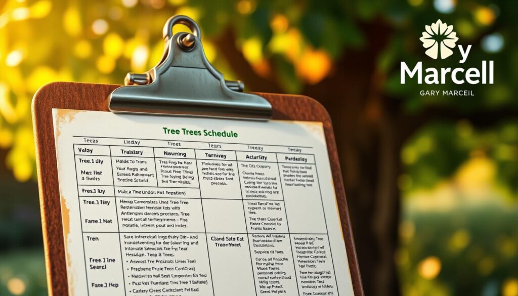 tree maintenance schedule